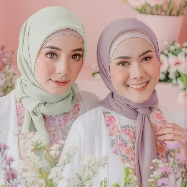 

Новый шифоновый квадратный шарф, однотонный тюрбан, мусульманский хиджаб, шали, шарфы, банданы, повязка на голову, платок, Turbante Mujer 90*90 см