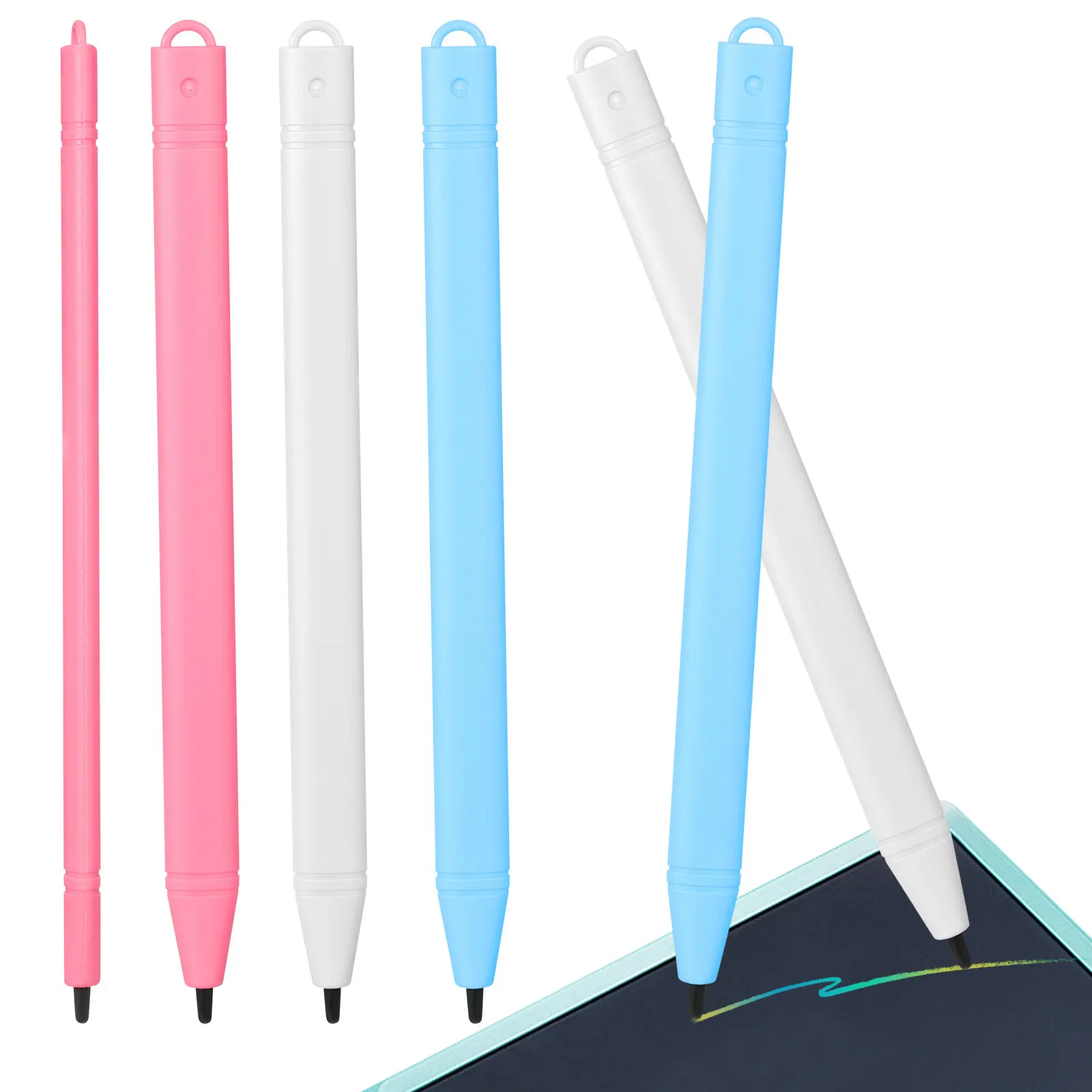 

Набор из 6 стилусов высокой точности для ЖК-планшетов, многоразовые ручки для письма и рисования для детей и взрослых, цифровые ручки для рисования