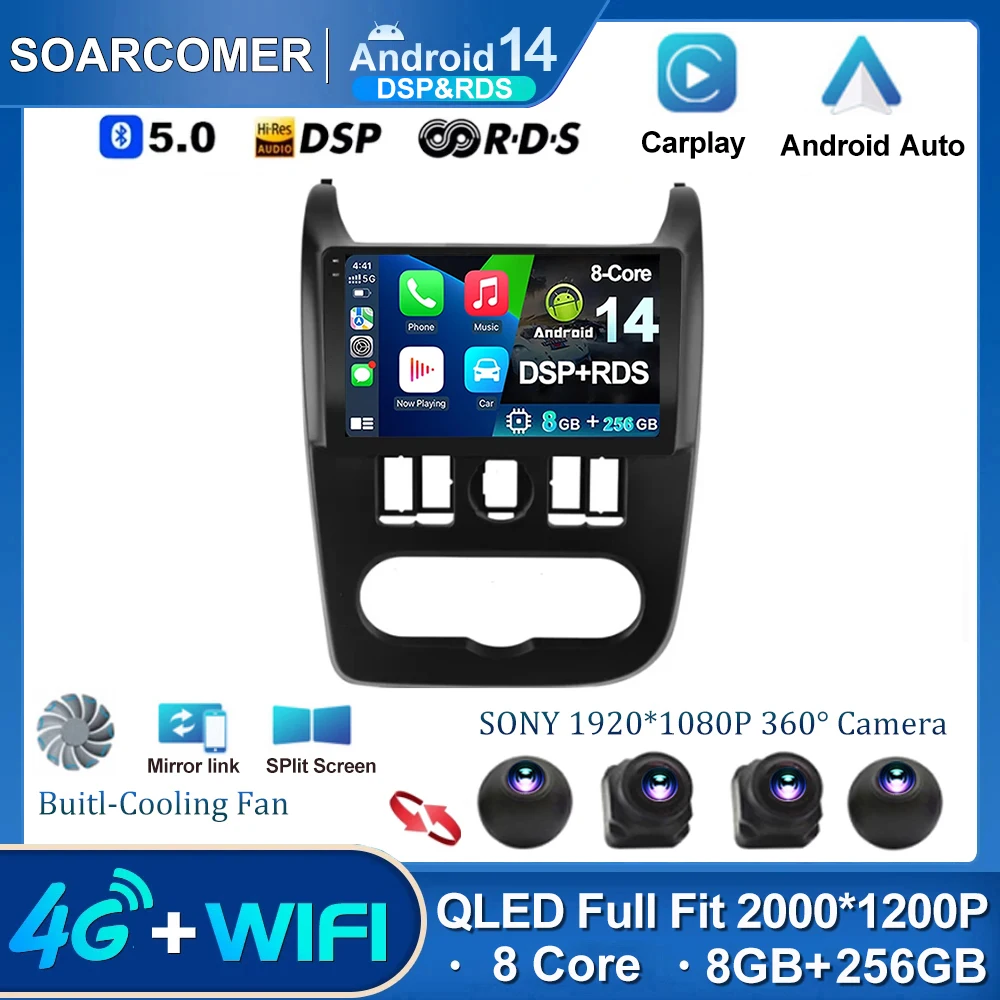 

Android 14 For Lada largus 2012-2020 Carplay Car Radio Multimedia Player GPS DVD Head Unit 4G WIFI Autoradio SWC BT