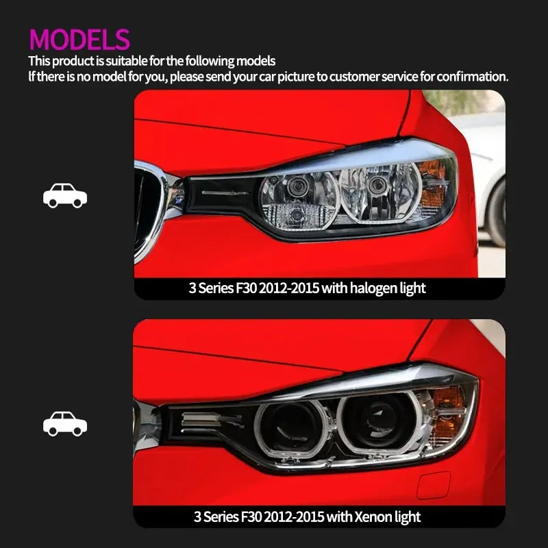 For 2013-2018 BMW 3 Series F30 Headlights F35 Upgrade Full Led DRL Turn Signal Headlamp Assembly Accessories Plug And Play
