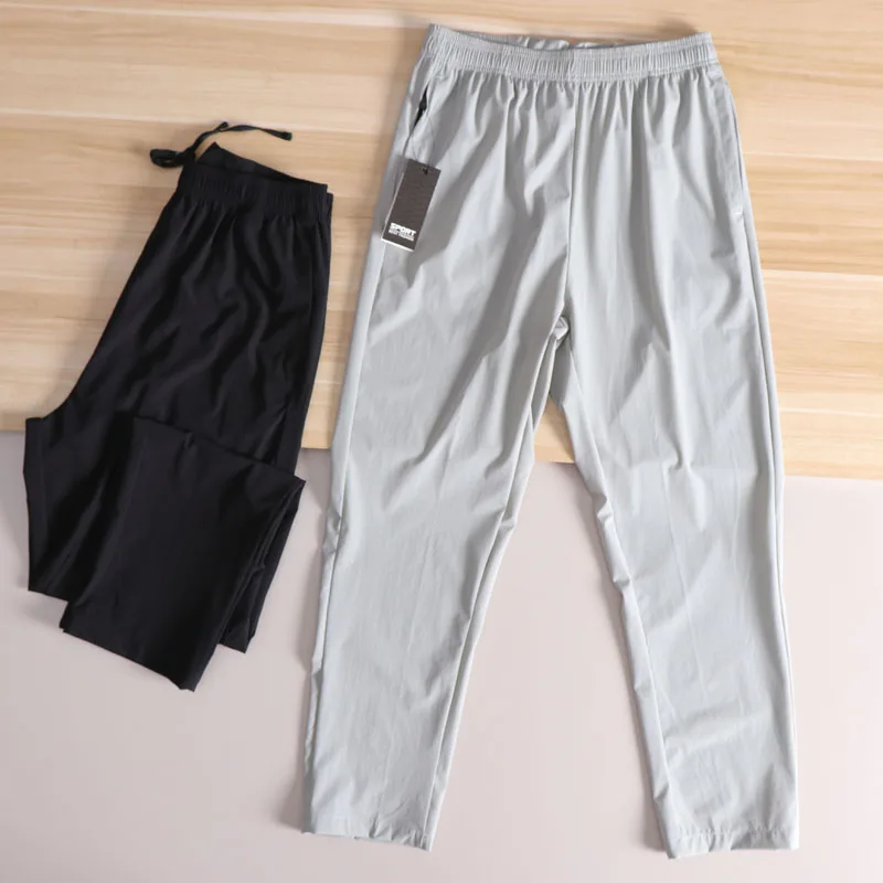 

LULU Men's Casual Pants Summer Slim Fit Qui Dry Breathable Water Resistant Outdoor Sports Straight Leg Comfortable Trousers