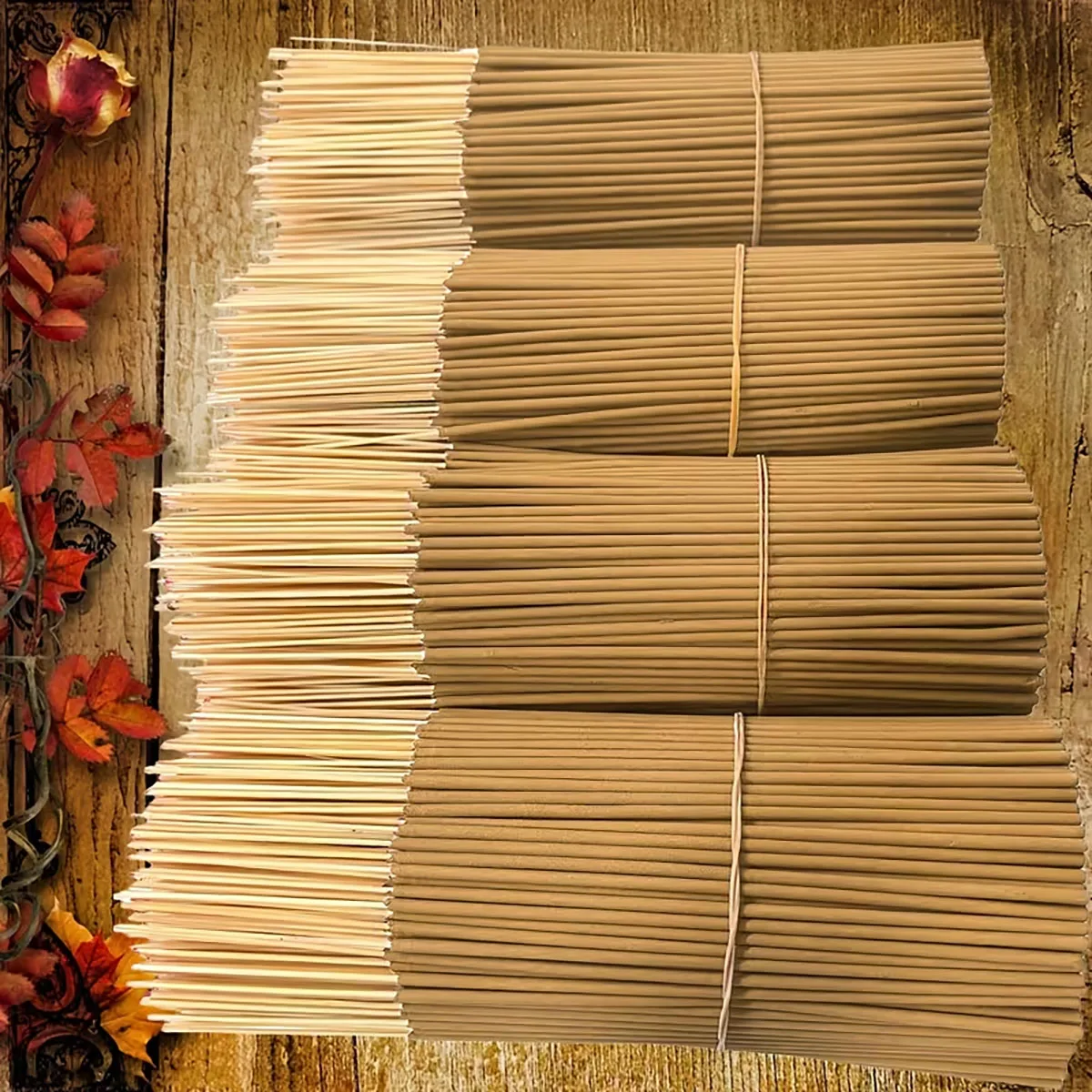 High-Quality Sandalwood, 25/52/102/178 Sticks of High-Quality Natural Sandalwood Incense, Suitable for Home Air Purification, Meditation, Long-Lasting Fragrance, Spiritual Purification, Yoga, Office, Tea Room, Camping, and Travel, Perfect for Halloween