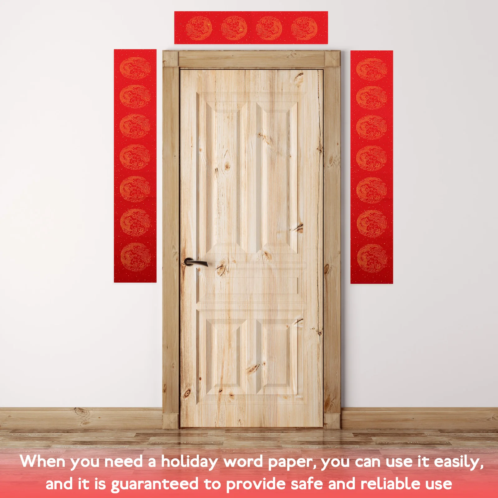 5 Sets Spring Couplet Paper Calligraphy Character Chinese Style Home New Year Red