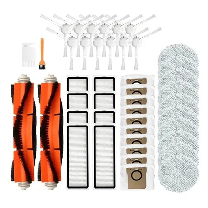 

ABWZ-Main Side Brush Hepa Filter Mop Cloth Dust Bag Spare Parts Accessories For Xiaomi Mijia Omni B101CN All-In-One / Dreame S10