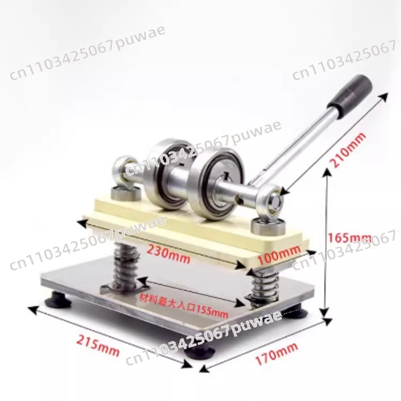 Leather Die Cutting Machine Punching Manual Press Double Wheel Hand Cutting Machine Photo Paper PVC/EVA Sheet Cutter DIY