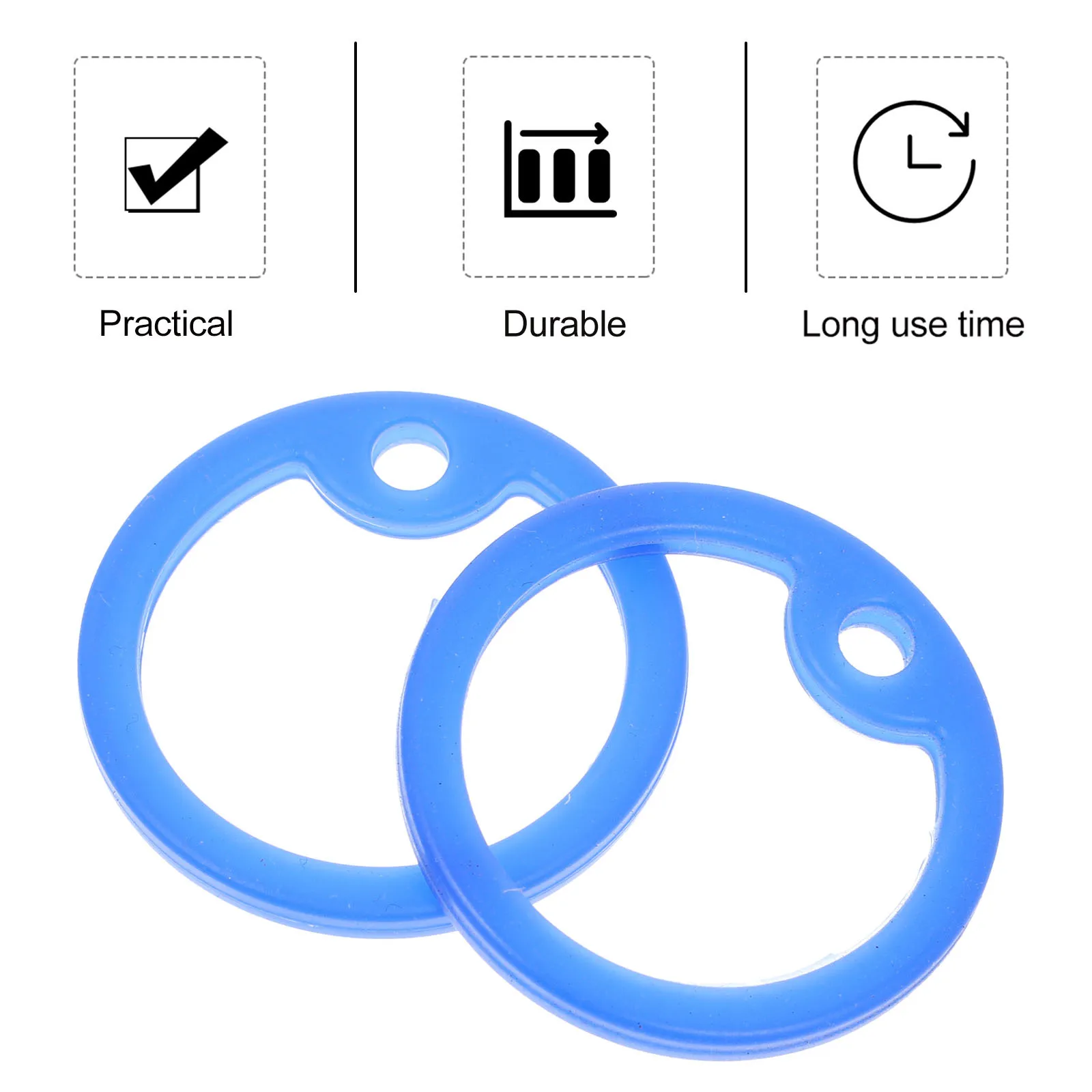 

15Pcs Pet Tag Silencers Silicone Ring Noise Dampener for Dog Collar Name Tag Holder Military Dog Accessories Pet Supplies