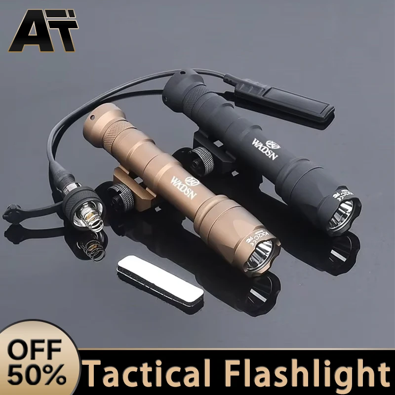 

WADSN SF M300 M600 M300A M600C Flashlight 400lm/600lm White LED Light Fit 20mm Rail Hunting Weapon Airsoft Scout Accessories