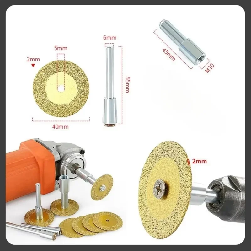 ABKP-40Mm أداة أسطوانة تقطيع صغيرة للملحقات الدوارة عجلة طحن بتصميم ماسة دوارة منشار دائري شفرة جلخ الماس