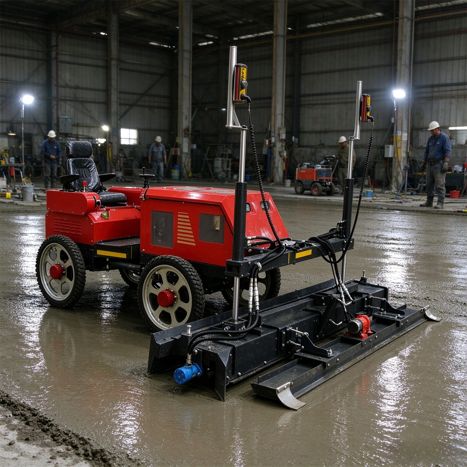 Concrete Laser Screed Machine for Large Warehouse and Factory Floor Concrete Leveling Concrete Floor Screed Machine