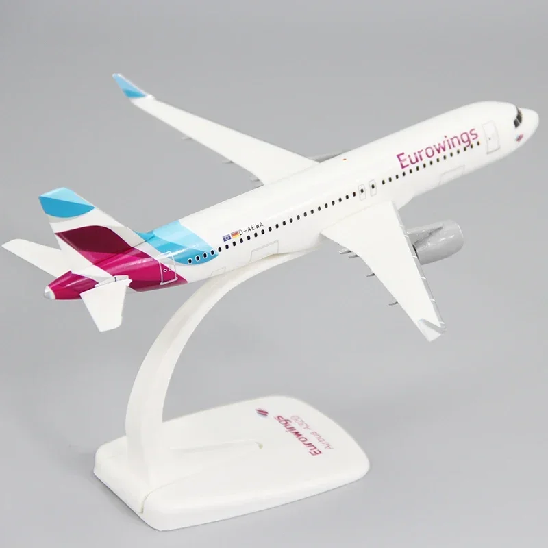 

1:200 Scale A320 Eurowings Airlines ABS Airplane Model Toys Aircraft Plane Assembly Collection Display With Stand Gifts