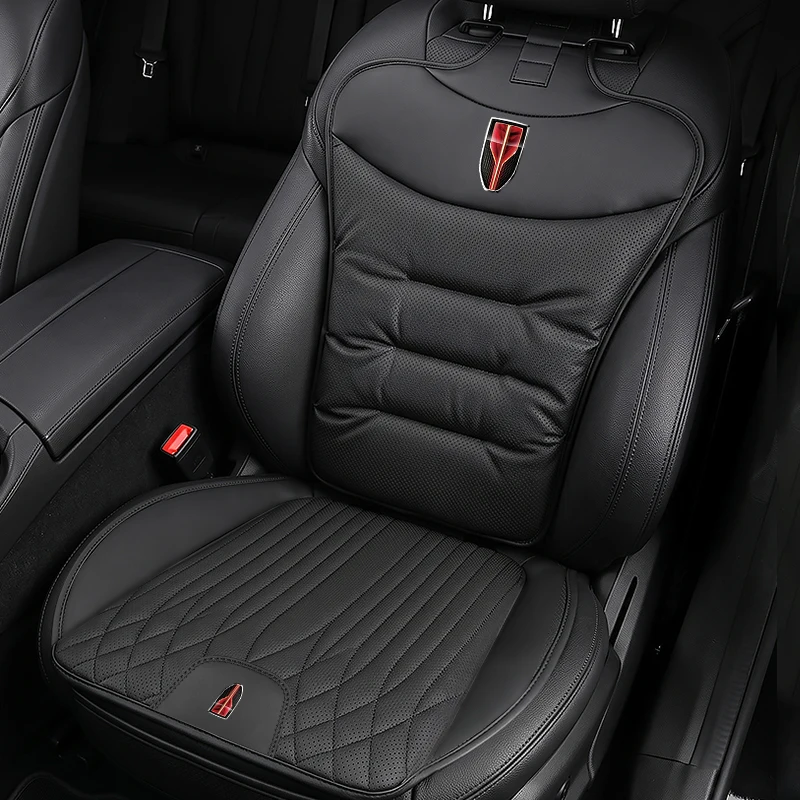 Embroidered Car Seat Cushion For Hongqi H5 H9 HS3 HS5 HS7 Ehs9 Ehs7 Ehs5 Seat Covers All‑Season Car Seat Backrest Protective Pad