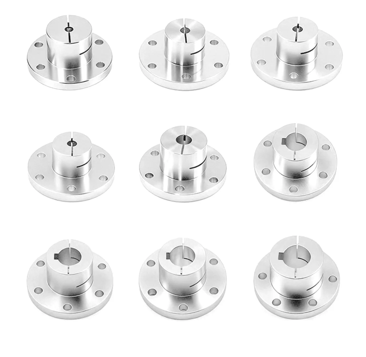 옴니 휠 플랜지 커플 링 알루미늄 합금 고토크 CNC 5-18mm Keyway 커플 링