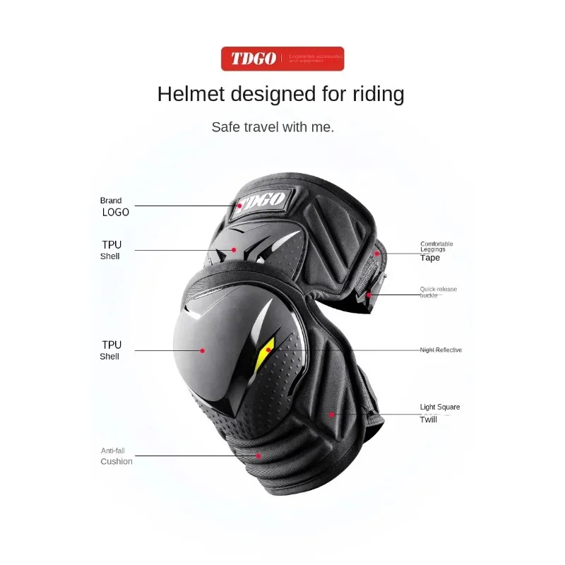 Adult MTB Motorcycle Kneepads Protective Guards Body Joint Protection for Ski Skateboard Snowboard Motocross