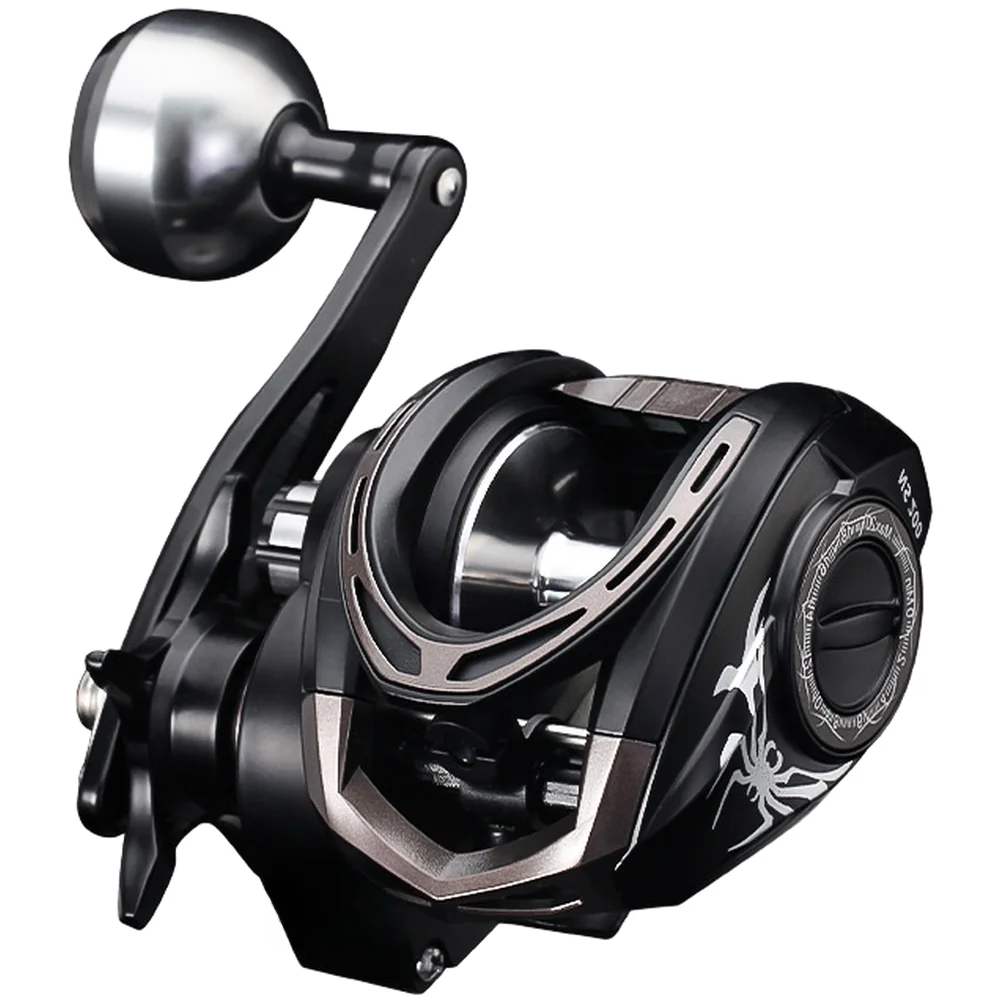 Black Baitcasting Fishing Reel 5+1 Bearings 6.3:1 Gear Ratio 7KG Drag Left Right Hand For Force Wheel Tackle Fishing Tools