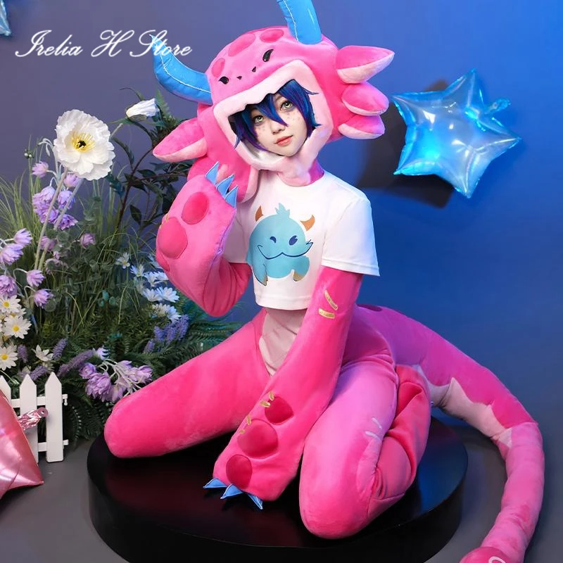 Pre sale Irelia H Neeko LOL Cosplays Cosplay Costume Game the Curious Chameleon Neeko Pink Suit Halloween Costumes Women