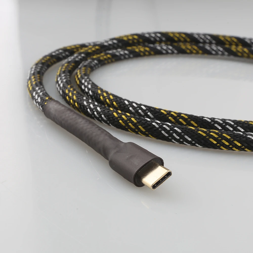 Audiophile Grade Handmade USB A to C/B HiFi Cable High Fidelity Audio Transmission Cord
