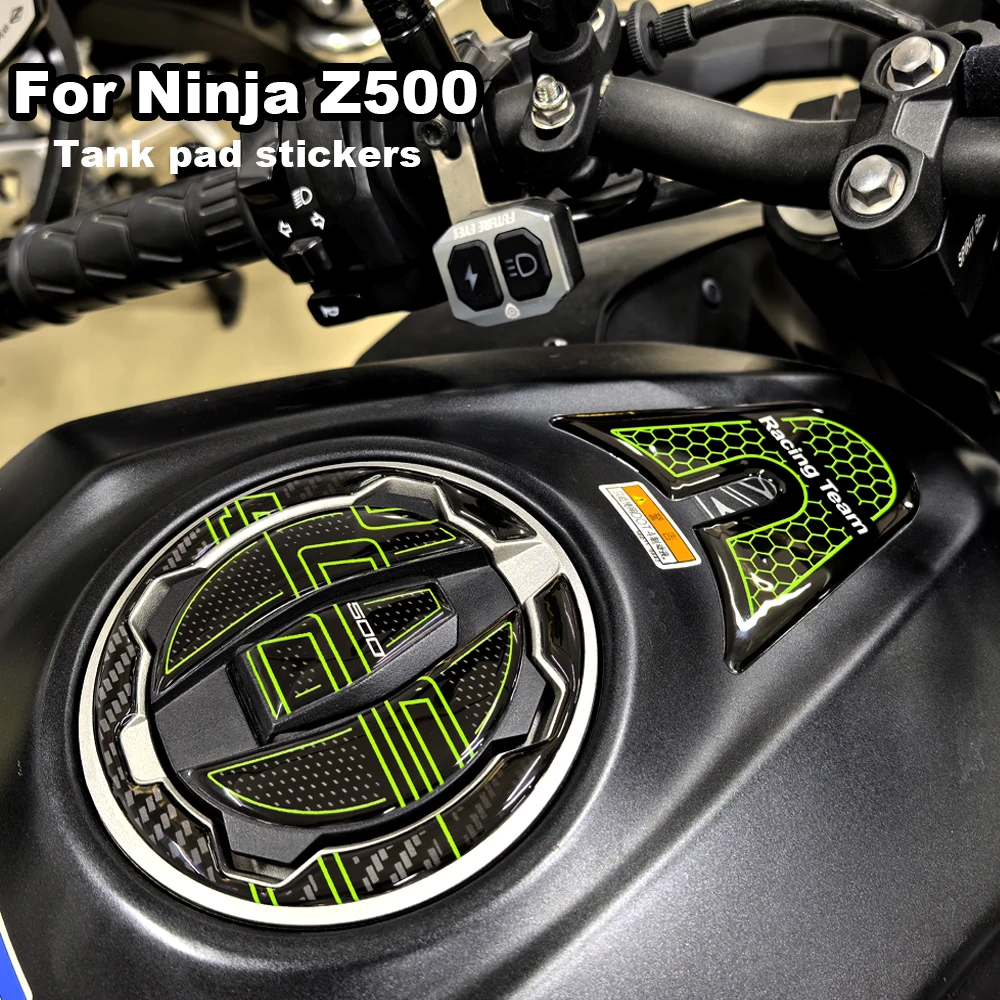 

Motorcycle Tank Gas Cap Pad Cover Sticker Decals kit protection For kawasaki Ninja Z500 Z 500 2020 2021 2022 2023 2024 2025