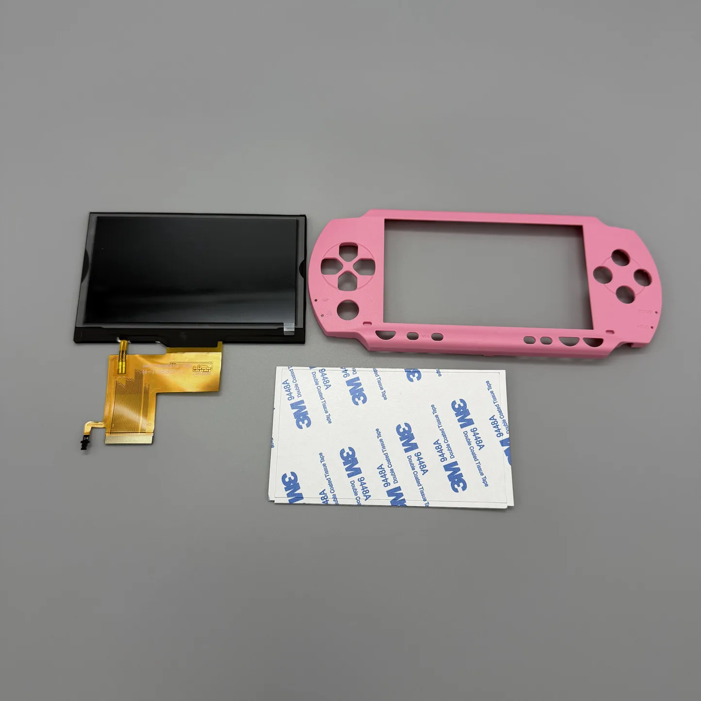 Vollständig laminiertes IPS-LCD-Display für Sony PSP1000 PSP 1000. Mit einer maßgeschneiderten Ersatz-Oberabdeckung.