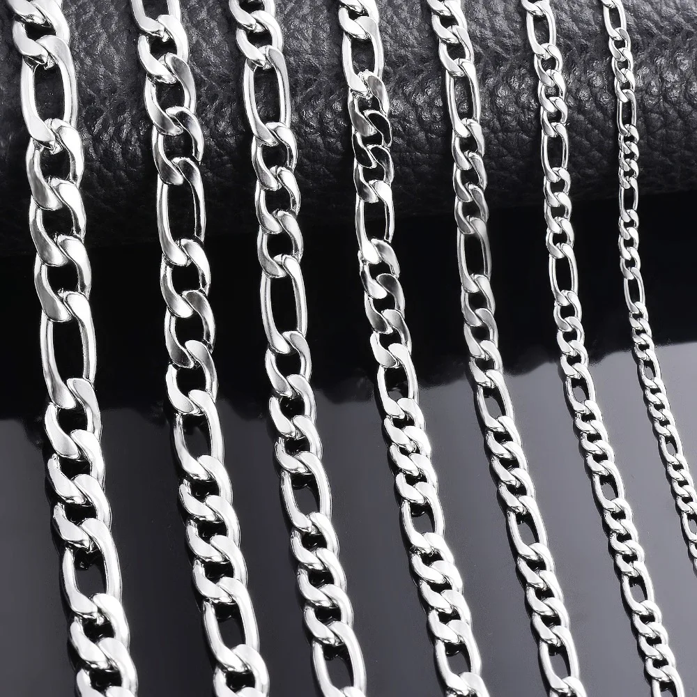 New 925 Sterling Silver Necklace 4MM Side Chain for Women Men Wedding Jewelry Luxury Fashion Style Engagement High Quality Gifts