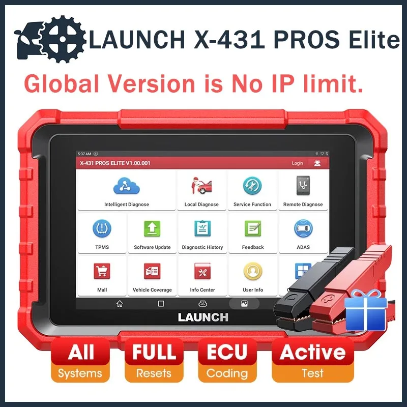 

2024 Launch X431 Pros Elite Car Diagnostic Tools,Bidirectional Scan Tool,31+ Reset CAN FD & DOIP ECU coding PK X431 V V4.0 OBD2