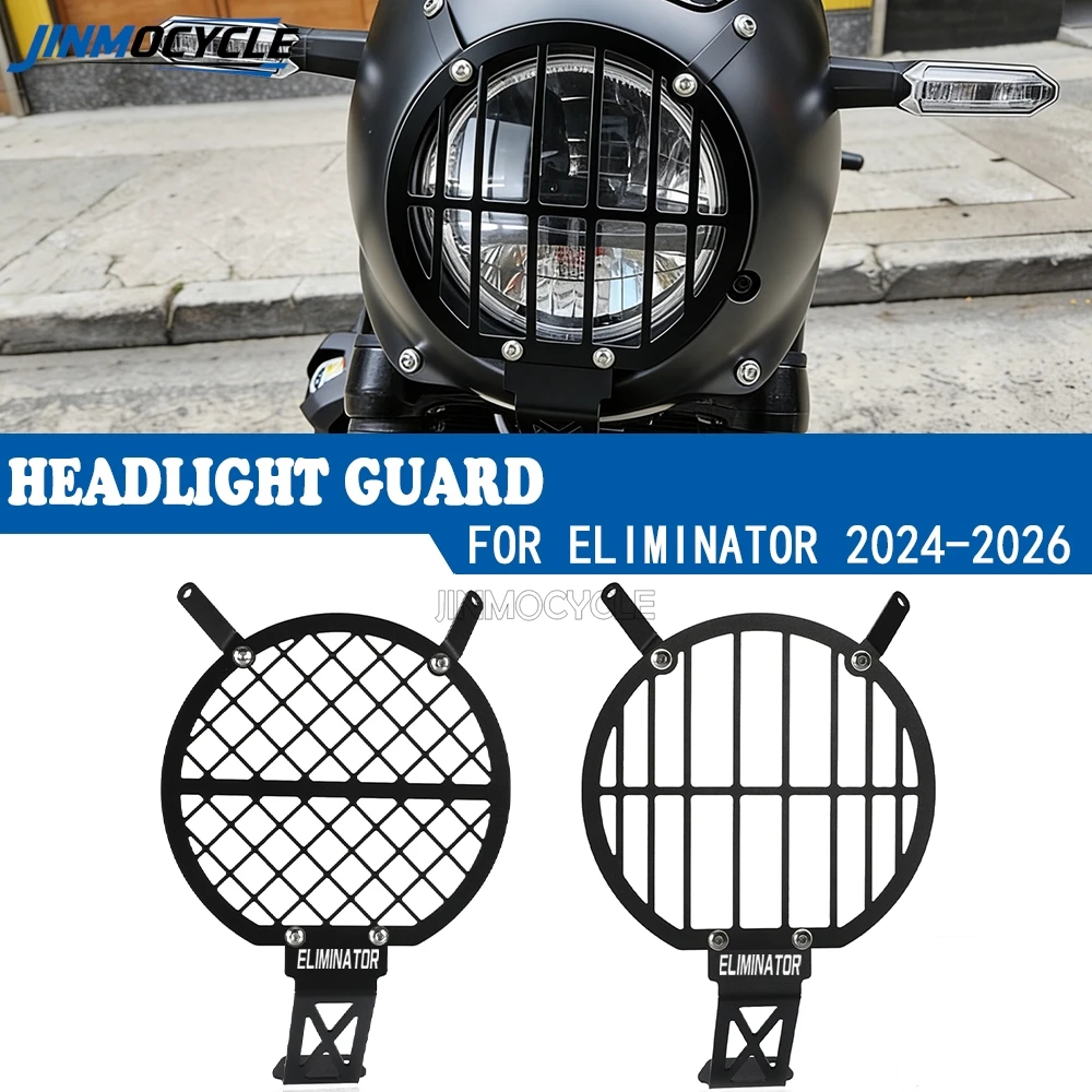 

JINMOCYCLE Parts Headlight Guard For Kawasaki Eliminator 500 SE 2024 2025 2026 Accessories Head Light Guard Cover Protection