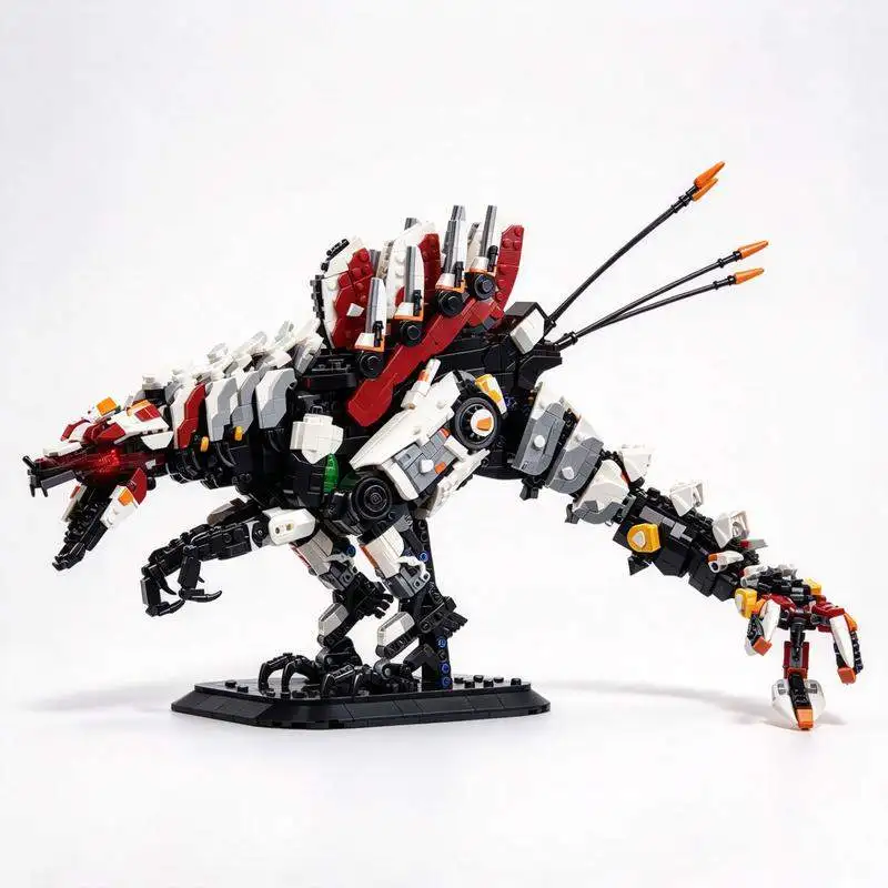 3343PCS Mechanical Beast Robot Dinosaur Future Model Building Blocks Cyber Animal DIY Assembly Display Toy Gift Decoration