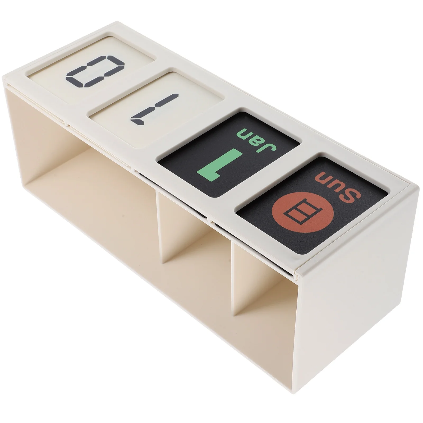 

Desk Calendar Pen Holder Organizers and Storage Perpetual Desktop with Container Multifunctional Pencil Aesthetic