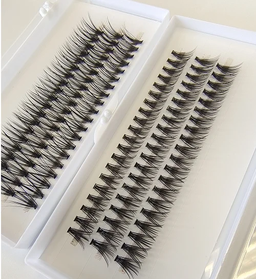 Handmade 60 Clusters Lashtray For Makeup 10D 20D 30D Individual Eyelashes Bunches Professional Makeupartist Faux Lashtray