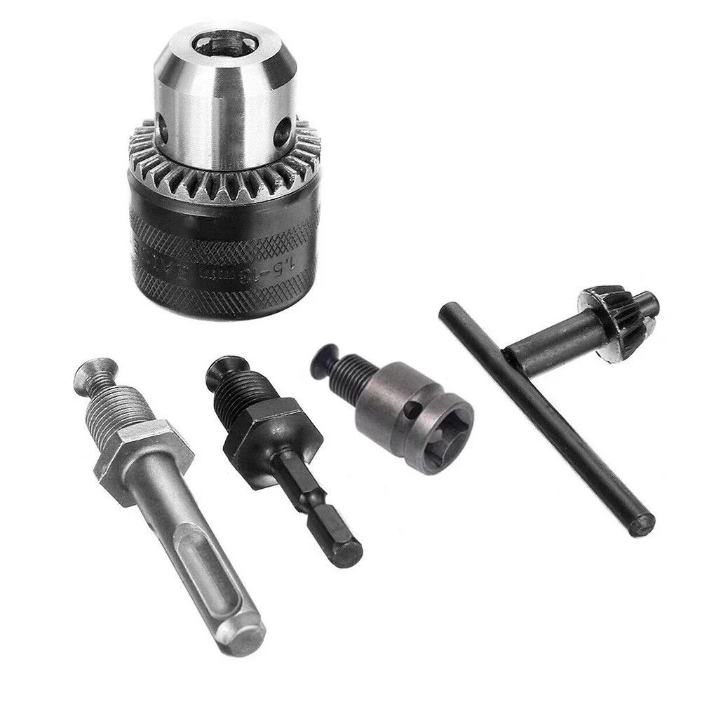 

1.5-13mm Precise Drill Chuck Converter 1/2"-20UNF Thread Quick Change Adapter SDS-Plus Shank 1/4" Hex