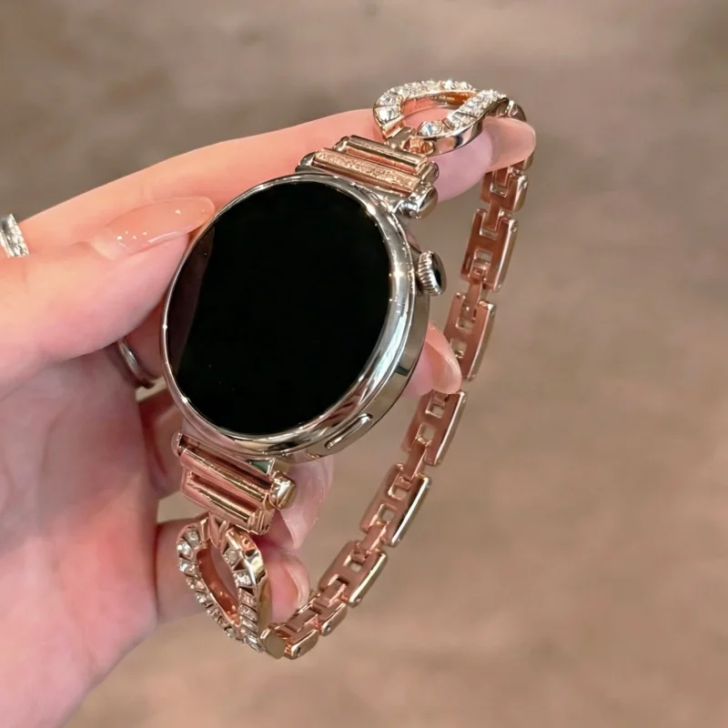 

Waterdrop Diamond Bracelet Strap Suitable for HUAWEI Watch Fit3/Fit4 Strap and HUAWEI Band 8/9/10NFC Handmade Strap