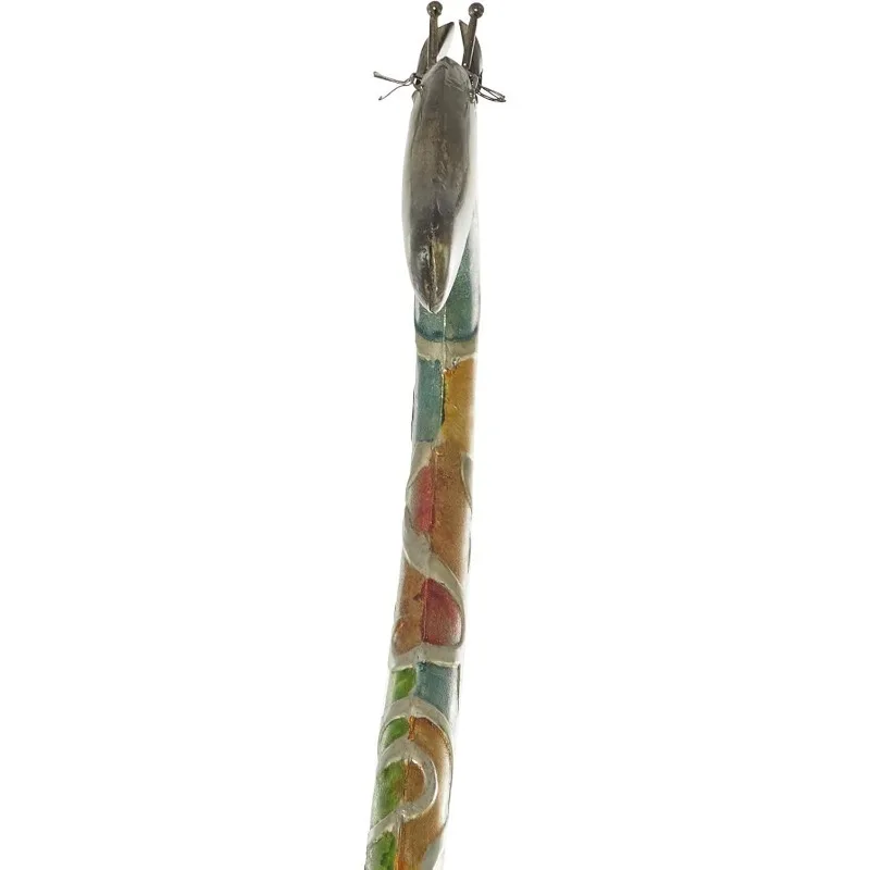 

Metal Giraffe Decorative Sculpture Indoor Outdoor Tall Home Decor Statue with Detailed Embossed Scrollwork
