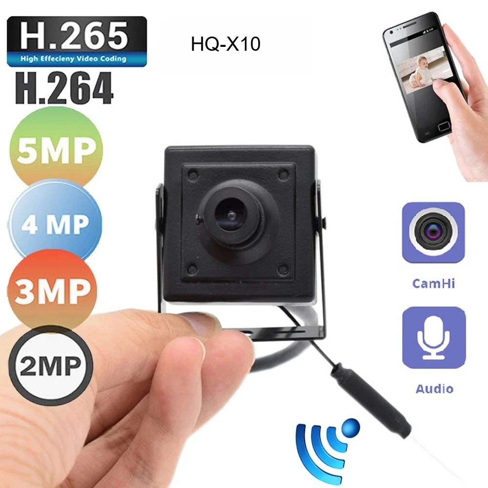 HQCAM 720P 960P 1080P Mini WIFI IP Camera P2P Onvif TF Card Slot Wifi AP Wireless Mini IP Camera Rest & Soft Antenna camhi APP