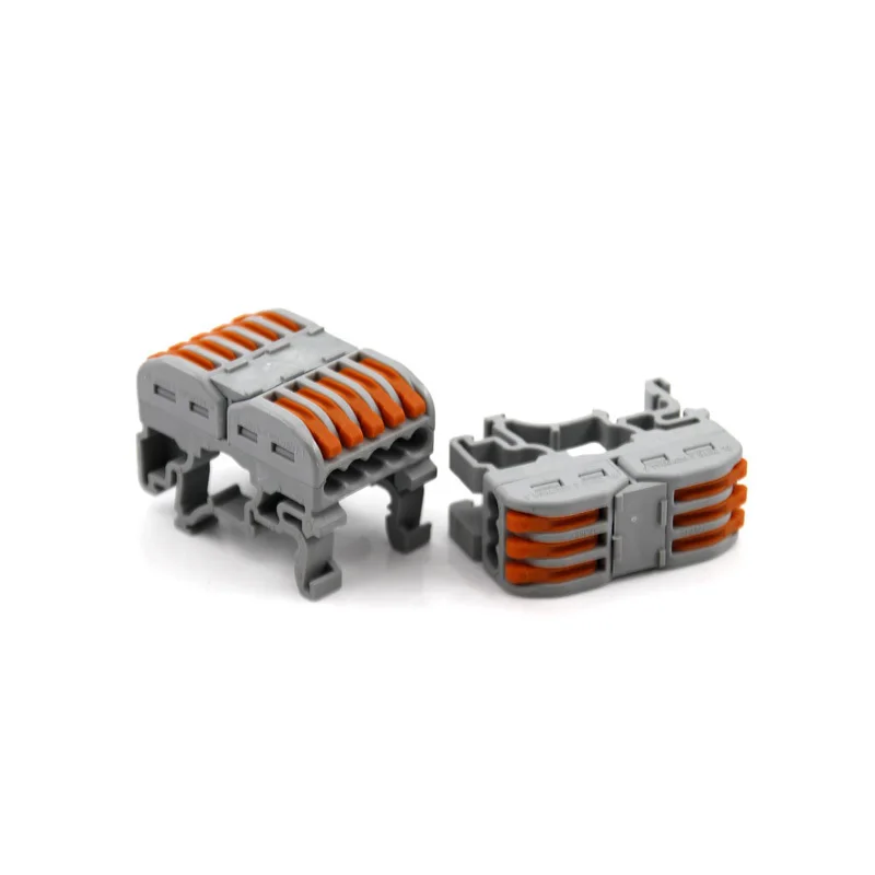 Picture 7: Wire Electrical Din Rail Connector Cut Off Type Fast Universal Compact Conductor Wiring Cable Connector Push-in Terminal Block 3