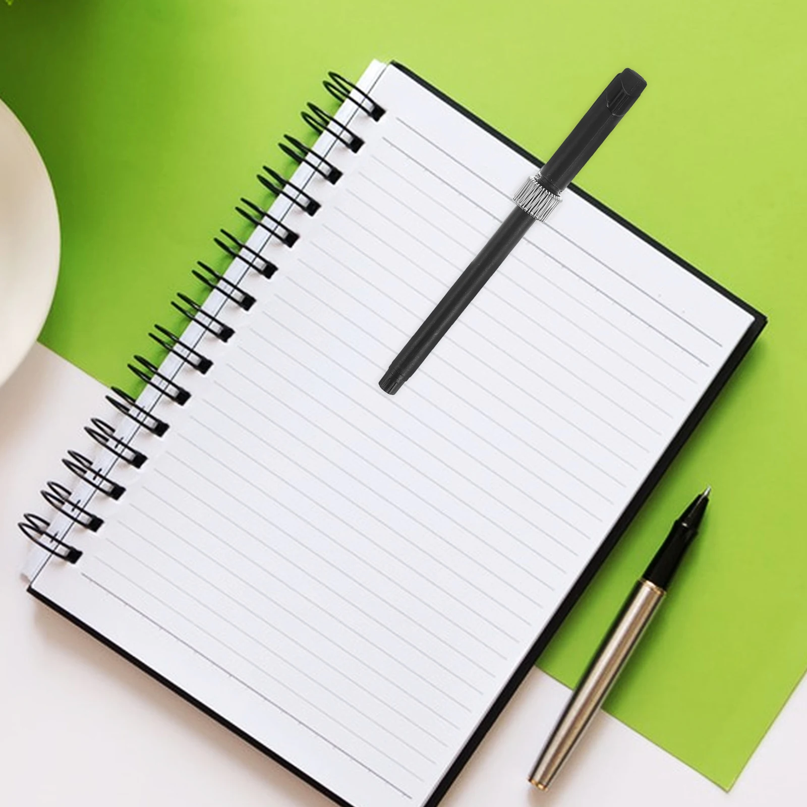 

Набор из 6 регулируемых металлических зажимов-держателей для ручек, вращающихся, на пружине, для блокнотов, дневников, планшетов, сверхпрочные, из марганцевой стали, для офиса