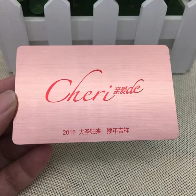 Customized  Metal Card Stainless Steel Vip Member Metal Business Cards for Laser Engraving