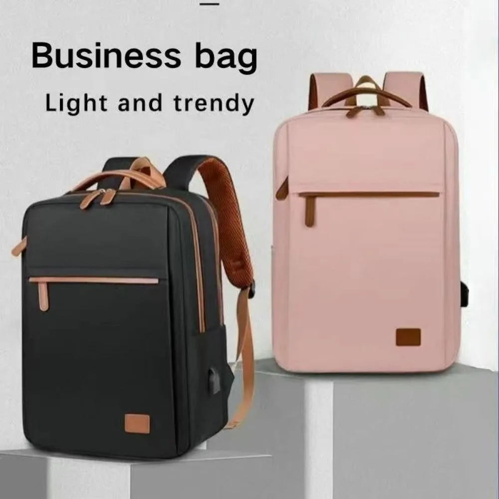 

Unisex Nylon Student Backpack Waterproof Multifunctional Laptop Bag Large Capacity Travel Backpack Work Business