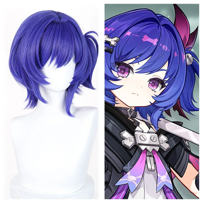 

Already Styled Game Genshin Impact Prune Cosplay Wig Short Heat Resistant Synthetic Hair Halloween Carnival Party Props For Wome