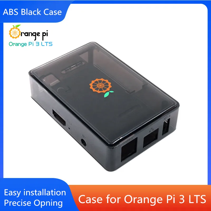 

Original Orange Pi 3 LTS ABS Black Case Transparent ABS Material Easy installation Precise Opening Shell for OPI 3 LTS