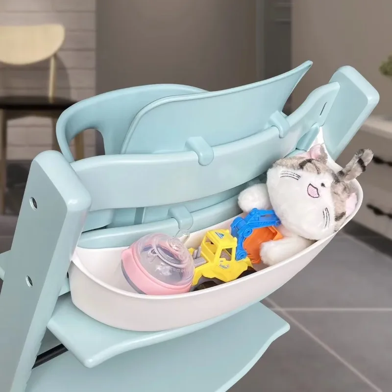Children High Chair Storage Box Flexible Smart Storage Solution Basket for Stokke Toddler Toys Growing Baby Accessories