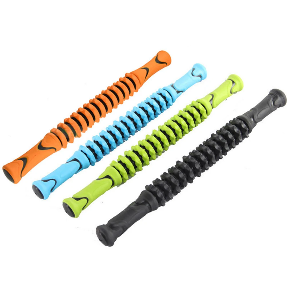 

Роликовый массажер, массажная палочка для мышц всего тела, стержень для расслабления йоги, прочный Tpr, нержавеющая сталь, успокаивает усталость, зеленый