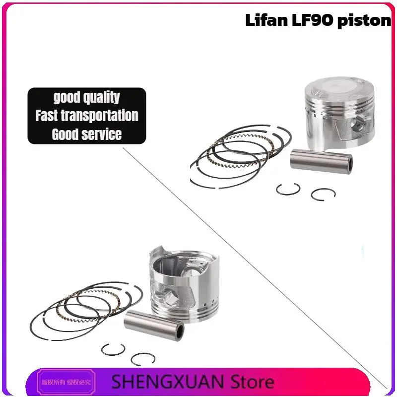 

47mm Piston Kit Pin For 70cc 90cc Chinese Horizontal Engine Pit Dirt Bike ATV Quad Go Kart