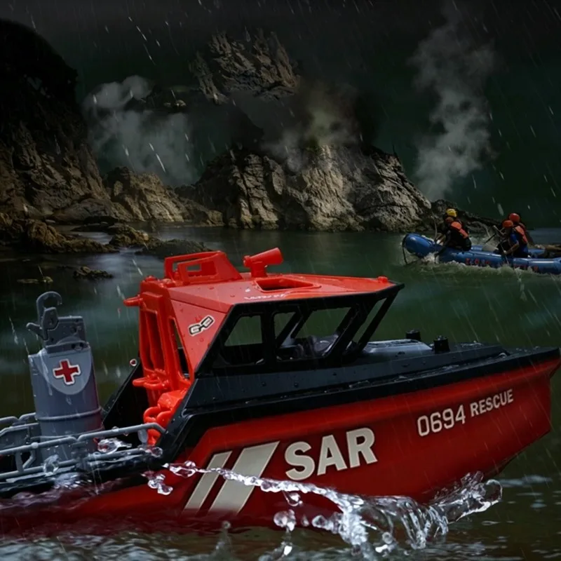B78B-Rescue Tugboat Simulation 2.4G Wireless Remote Control Long Battery Life For Boys
