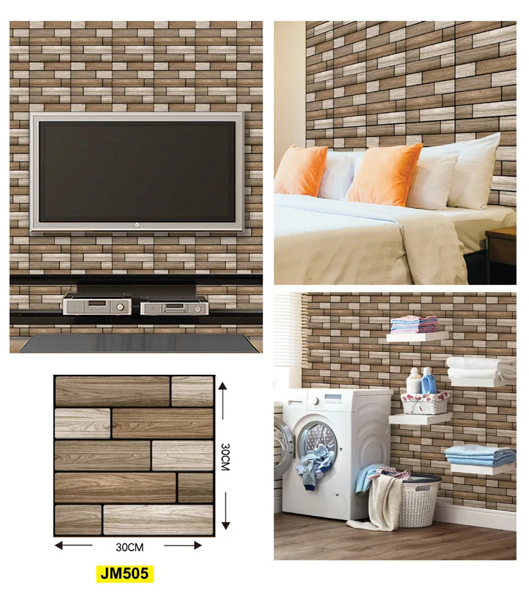 Big Size 12x12 Inch 3D Subway Wall Tile Stickers Peel and Stick Waterproof Vinyl Wallpaper 10/20 Sheets Stick on Backsplash