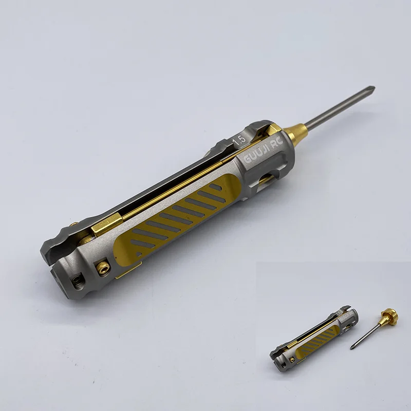 

Xfly 4 in 1 Hex Phillips Screwdriver Repairing Tool three Hexagon screwdriver heads 1.5/2.0/2.5 and one S2 Phillips screwdriver