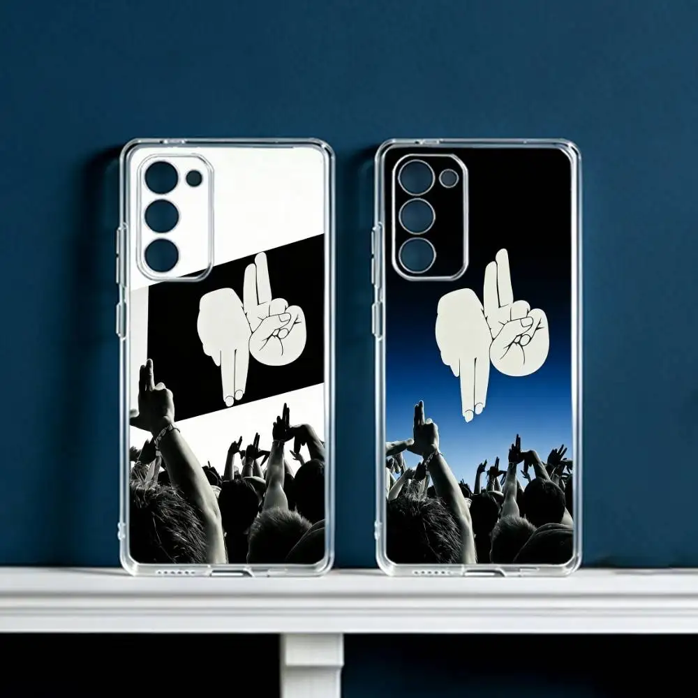 Cool hiphop Gestures  Phone Case For Samsung Galaxy S24 S25 S23 S22 S21 Plus S24 S25 Transparent Cover Case