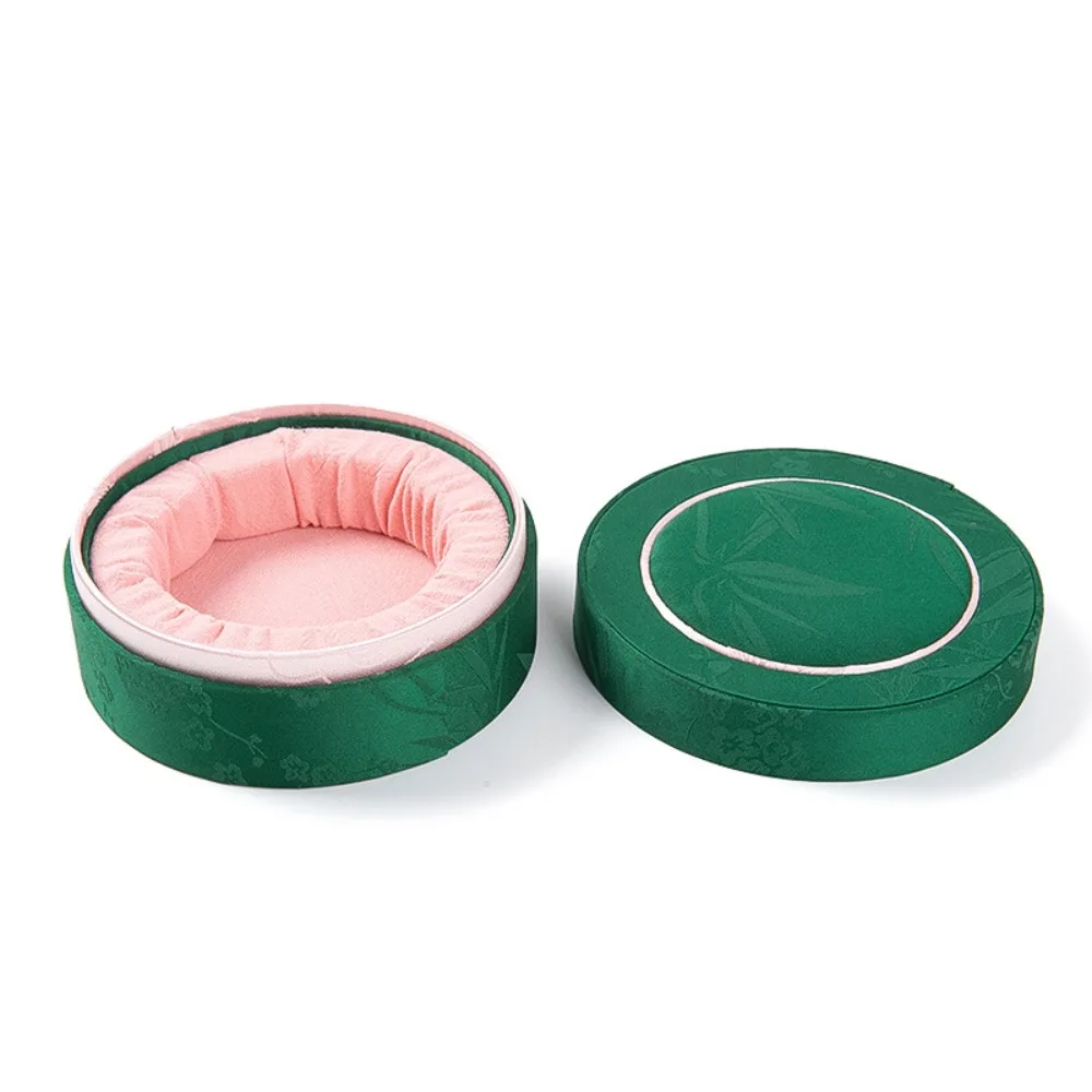 Vintage Embroidery Bracelet Box Jewelry Display Luxury Velvet Jewelry Box Delicate Packaging Box Pendant Necklace Ring Storage