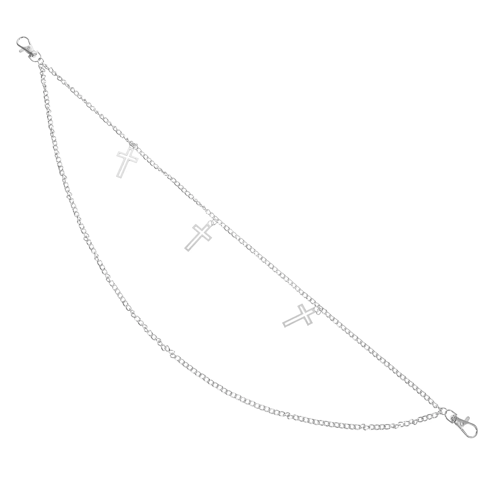 

Chain Necklace Body Chains Fashion Trousers Aldult Silver for Adults Goth Gifts
