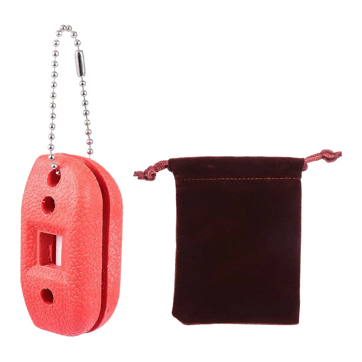 

White Sandstone Sharpener Red Bag Random Portable Key Chain Adjustable Screw Hockey Skate Shoes Conditioner Skate Tools
