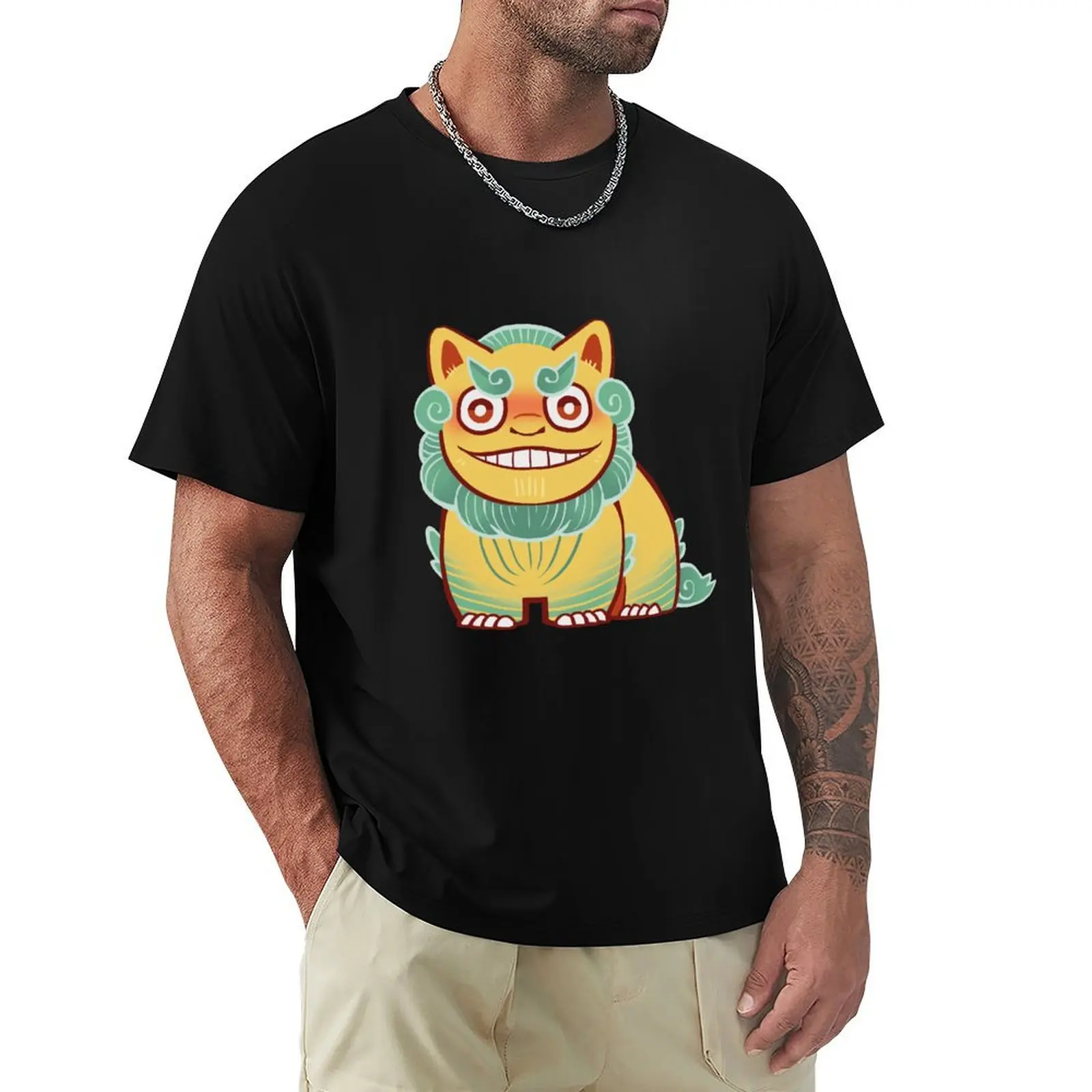 

SMT Shiisa T-Shirt graphic shirts boys animal print aesthetic clothes Blouse mens t shirt graphic