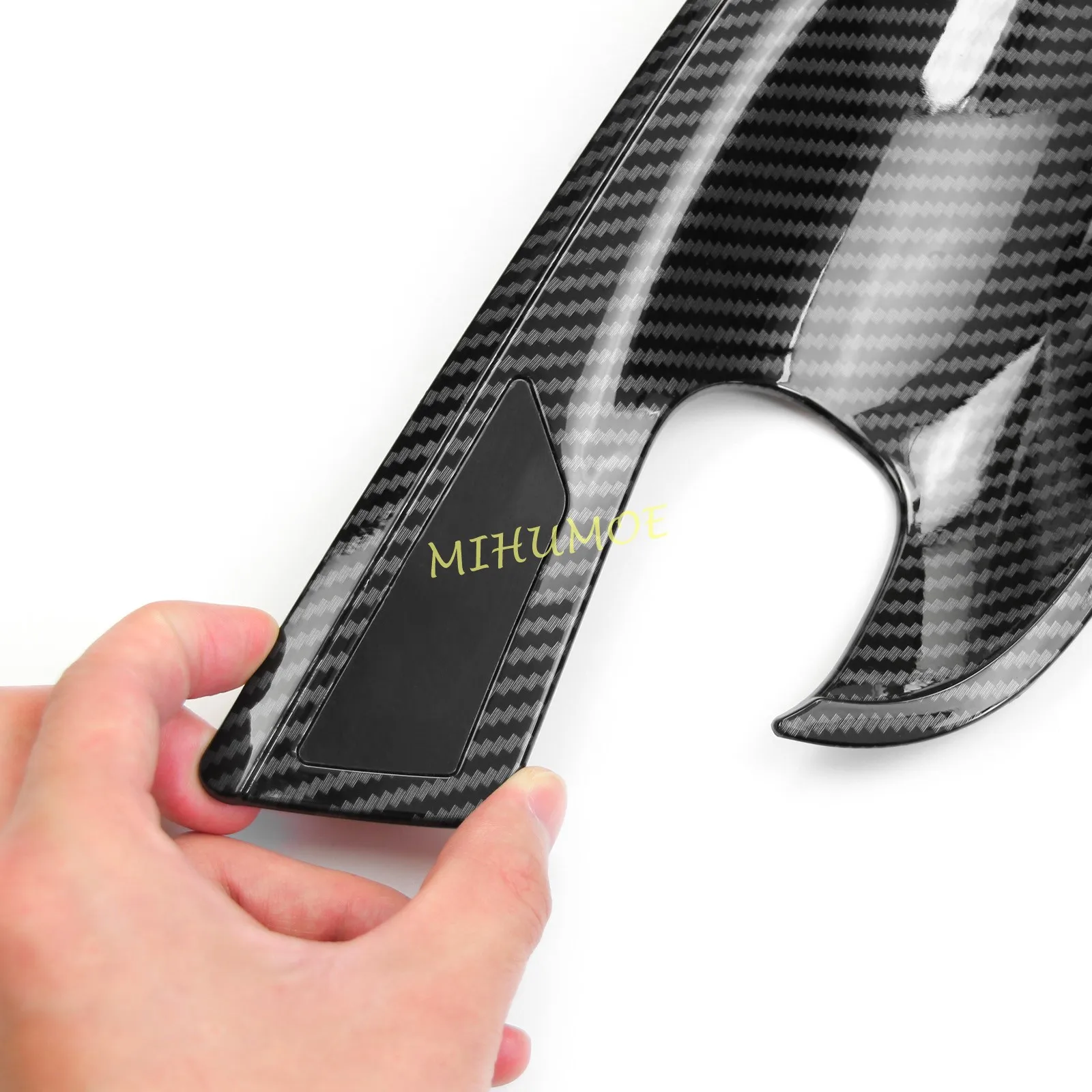 لمازدا CX30 CX-30 2020 2021 2022 2023 2024 2025 ألياف الكربون سيارة الخارجي مقبض الباب السلطانية غطاء الكأس الكسوة #4